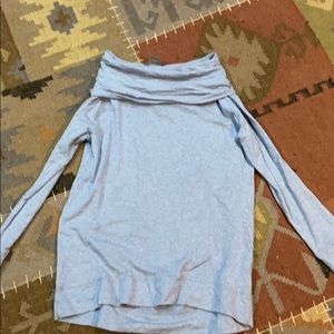Grey cowl neck shirt